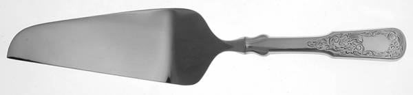 1690-Engraved (Sterling, 1980) Pie & Cake Server with Stainless Blade