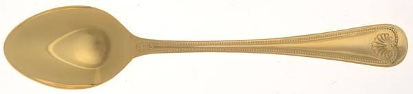 Abbey Shell (Gold Electroplate) Place/Oval Soup Spoon
