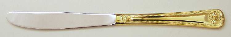 Abbey Shell (Gold Electroplate) Modern Solid Knife