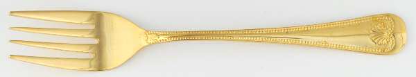 Abbey Shell (Gold Electroplate) Individual Salad Fork