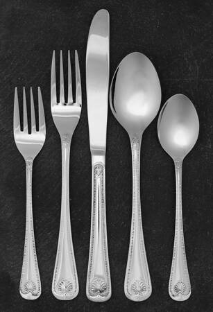 Abbey Shell (Stainless) 5 Piece Place Setting