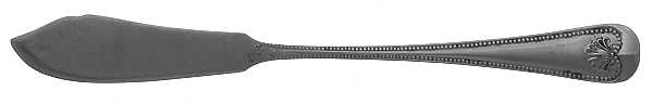 Abbey Shell (Stainless) Flat Handle Master Butter Knife