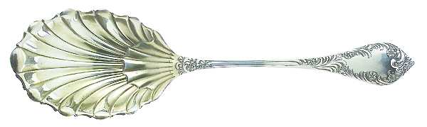 Albany (Sterling, 1890) Solid Salad Serving Spoon