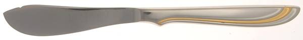 Alta (Stainless-Gold Accent) Hollow Handle Master Butter Knife by Towle Silver