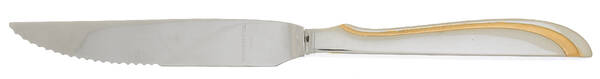 Alta (Stainless-Gold Accent) Steak Knife Individual Hollow, Serrate HC