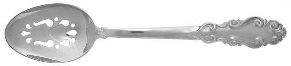 Antique Flutes (Silverplate, 1980) Pierced Tablespoon (Serving Spoon)