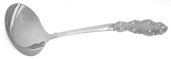 Antique Flutes (Silverplate, 1980) Solid Gravy Ladle