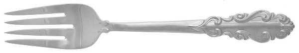 Antique Flutes (Silverplate, 1980) Individual Salad Fork