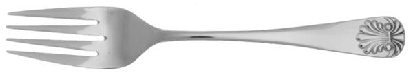 Antique Shell (Stainless) Individual Salad Fork