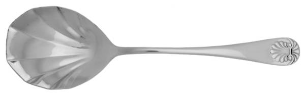 Antique Shell (Stainless) Solid Serving Spoon by Towle Silver