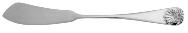 Antique Shell (Stainless) Flat Handle Master Butter Knife