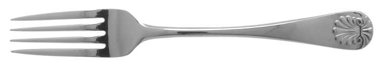 Antique Shell (Stainless, Gold Accent) Fork