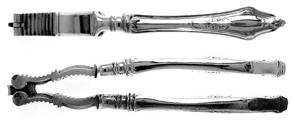 Arcadian (Sterling, 1916) Silverplate Grip Nut Cracker