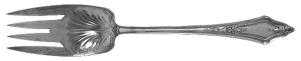 Arcadian (Sterling, 1916) Small Solid Cold Meat Serving Fork