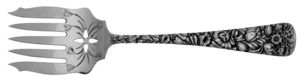 Arlington (Sterling, 1884) Sardine Serving Fork Tined Large Bright Cut