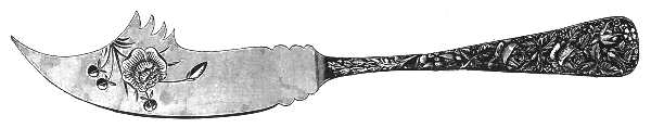 Arlington (Sterling, 1884) Cheese Serving Knife Bright Cut