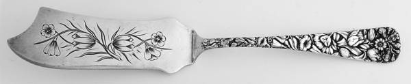 Arlington (Sterling, 1884) Flat Handle Bright Cut Master Butter