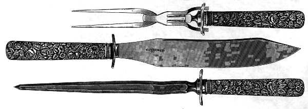 Arlington (Sterling, 1884) Small Steak 3-Piece Carving Set with Stainless Blade