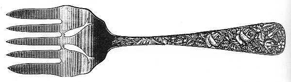 Arlington (Sterling, 1884) Large Solid Tined Sardine Serving Fork