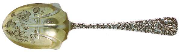 Arlington (Sterling, 1884) Large Bright Cut Jelly Spoon