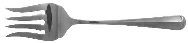 Ashley (Stainless, Supreme) Medium Solid Cold Meat Serving Fork