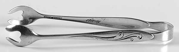 Awakening (Sterling, 1958, No Monograms) Sugar Tongs