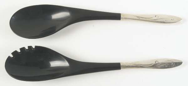 Awakening (Sterling, 1958, No Monograms) Plastic Bowl 2-Piece Salad Set