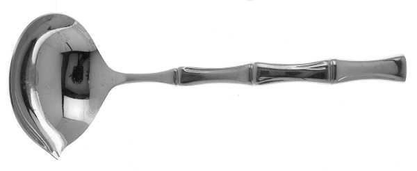Bamboo-Bright Finish (Stainless) Solid Gravy Ladle