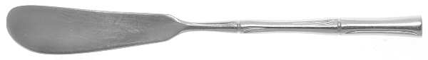 Bamboo-Bright Finish (Stainless) Flat Handle Butter Spreader