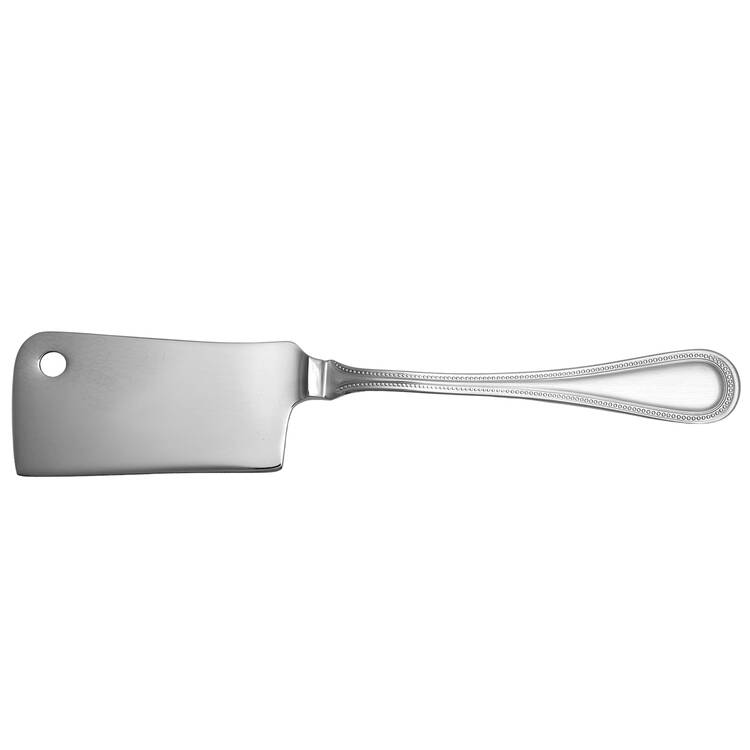 Beaded Antique (Stainless-Cutlery) Cheese Cleaver with Stainless Blade HC