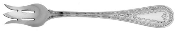 Beaded Antique-Engraved (Stainless) Seafood/Cocktail Fork  HC