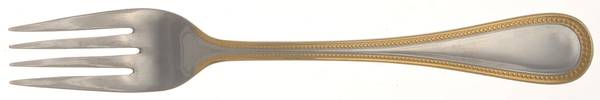 Beaded Antique Gold(Stainless, Gold Accent, Gls) Individual Salad Fork