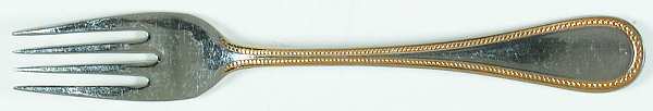 Beaded Antique Gold(Stainless, Gold Accent, Gls) Individual Salad Fork