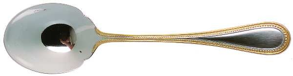 Beaded Antique Gold(Stainless, Gold Accent, Gls) Sugar Spoon