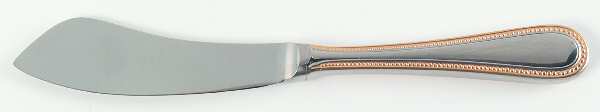 Beaded Antique Gold (Stainless, Gold Accent, Satn) Hollow Handle Master Butter Knife