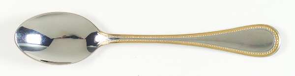 Beaded Antique Gold (Stainless, Gold Accent, Satn) Teaspoon by Towle Silver