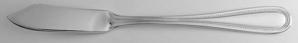 Beaded Antique (Silverplate, 1977) Flat Handle Master Butter Knife