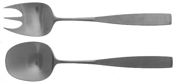 Bedford (Stainless) (2 Pc) Solid Salad Set