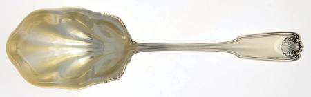 Benjamin Franklin (Sterling, 1904, T-Lion, No Mono) Solid Salad Serving Spoon