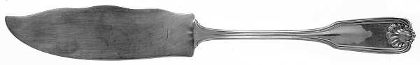 Benjamin Franklin (Sterling, 1904, T-Lion, No Mono) Flat Handle Master Butter Knife
