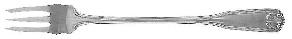 Benjamin Franklin (Sterling, 1904, T-Lion, No Mono) Oyster Fork
