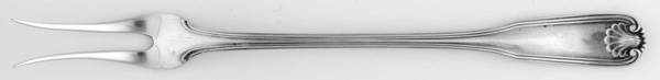 Benjamin Franklin (Sterling, 1904, T-Lion, No Mono) Short Handle Pickle/Olive Fork