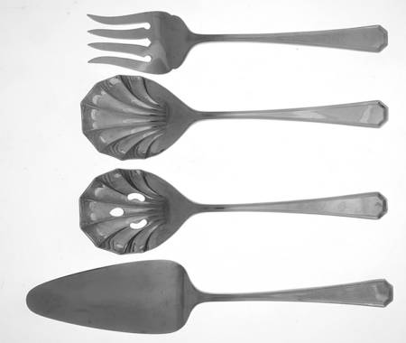 Beacon Hill (Stainless, Supreme Cutlery) 4-Piece Serving Set (PISSAL,SESL,SEFL,SESPL)