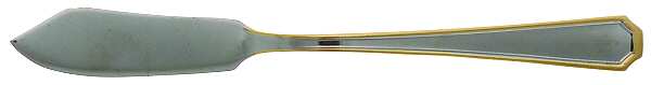 Beacon Hill (Stainless, Gold Accent) Flat Handle Master Butter Knife