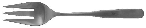 Betsy Ross (Stainless) Large Solid Cold Meat Serving Fork