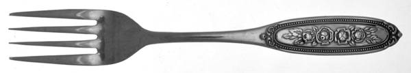 Beaded Rose (Stainless) Individual Salad Fork