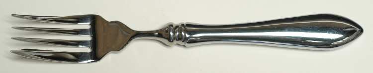 Boston Antique (Stainless, Glossy) Individual Hollow Fish Fork, Stainless Tines
