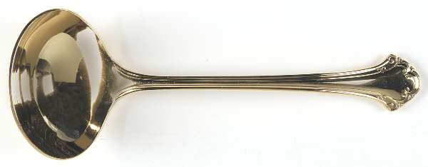 Boston Chippendale Gold (Gold Electroplate) Solid Gravy Ladle