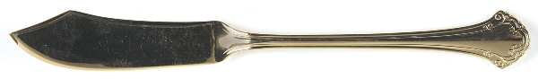 Boston Chippendale Gold (Gold Electroplate) Flat Handle Master Butter Knife