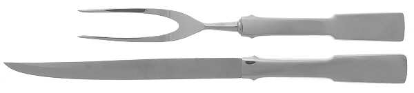Byfield (Stainless-Cutlery) Large 2-Piece Roast Carving Set w/Stainless Blade